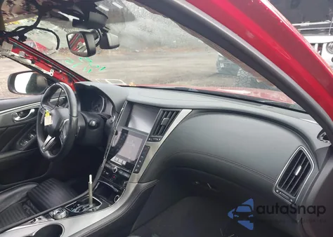 2018 Infiniti Q50 3.0T Red Sport 400 from USA, damaged, VIN JN1FV7AR9JM481607